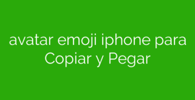 avatar emoji iphone para Copiar y Pegar