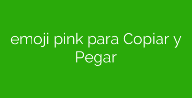 emoji pink para Copiar y Pegar