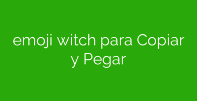 emoji witch para Copiar y Pegar
