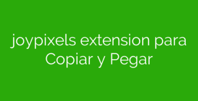 joypixels extension para Copiar y Pegar
